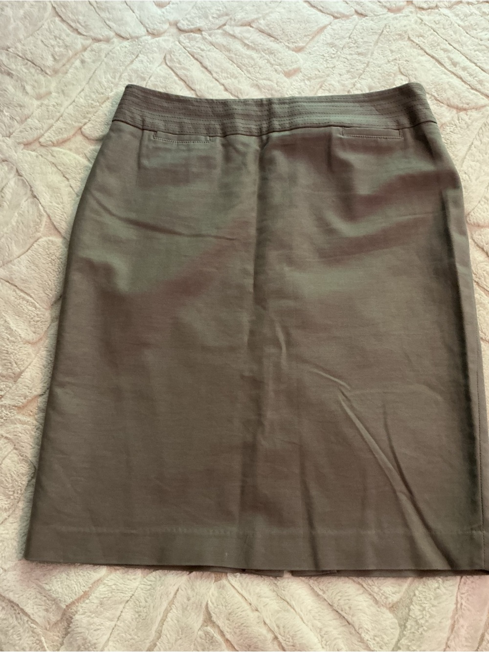 Dalia Collection Brown Slim Pencil Skirt